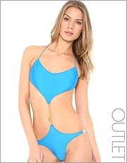 Pistol Panties Cut Out One Piece Swimsuit