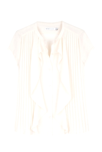 Plisse Chiffon Blouse by See by Chloe