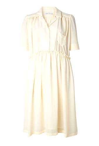Plisse Chiffon Shirt Dress by See by Chloe