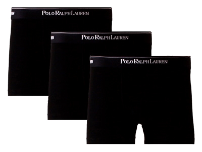 Polo Ralph Lauren - 3-pack Stretch Cotton Boxer Black