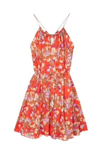 Poppy Gold Tube Dress by Zimmerman