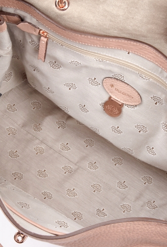 Powder Beige Edie Large Shoulder Bag by Mulberry
