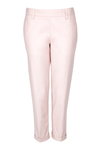 Powder Cropped Tailored Cuffed Chino by Farhi by Nicole Farh