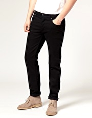 Pretty Green by Liam Gallagher Black Straight Leg Jeans