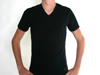 Puma - V-Neck Tee Black