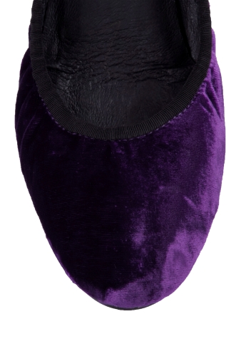 Purple Barron Velvet Ballet Pump by House of Harlow 1960