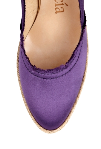 Purple Felicity High Rope Wedge by Pedro Garcia