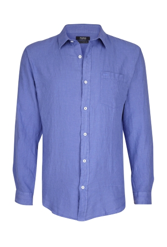 Purple Washed Linen Shirt by Farhi by Nicole Farhi