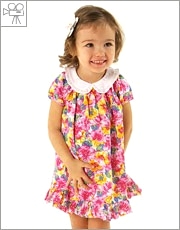 Ralph Lauren Floral Print Ruffle Dress