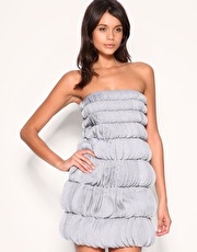 Rare 3D Petal Front Bandeau Dress