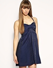 Rare Dress With Sparkle Finish And Bow Detail