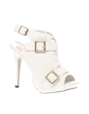 Rare Nice Strapped Sling Back Shoe Boots