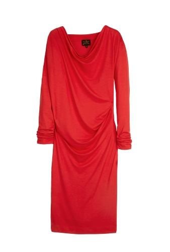 Red Drape Dress By Vivienne Westwood Anglomania