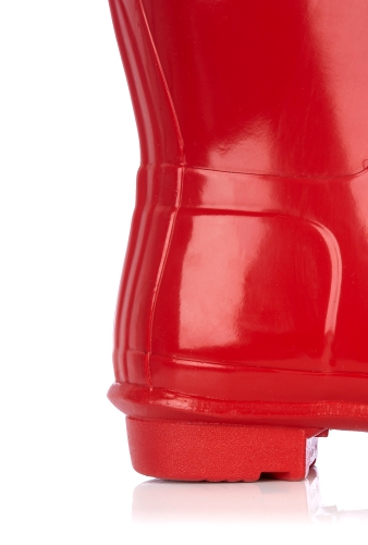 Red Original Tall Gloss Boot by Hunter