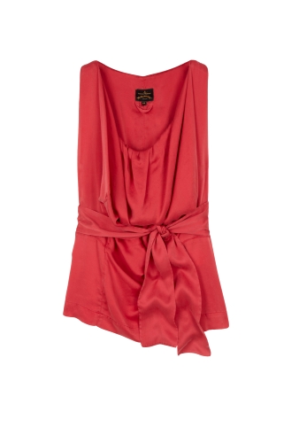 Red Silk Fulfillment Blouse By Vivienne Westwood Anglomania