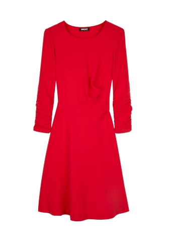 Red Skater Dress by DKNY