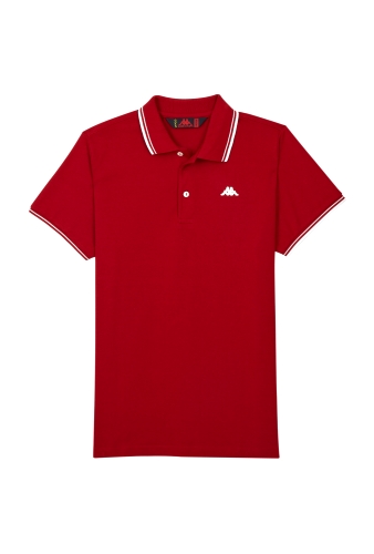 Red Tipped Pique Polo by Robe di Kappa