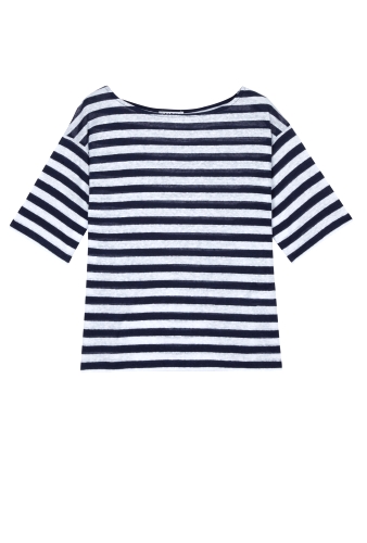 Regatta Stripe Linen Top by Farhi by Nicole Farhi