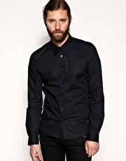 Religion Black Fitted Shirt