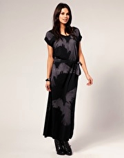 Religion Eagle Print Jersey Maxi Dress