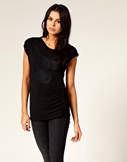 Religion Jersey Embellished Top