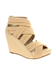 Report Ethridge Elastic Jersey Wedge Sandals