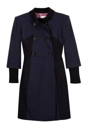 Ribbed Knit Coat by Tibi