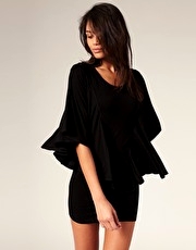 Ringspun Dress With Contrast Back