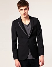 River Island Contrast Trim Lapel Jacket
