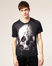 River Island Crew Neck Padlock and Chain T-Shirt