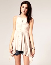River Island Crochet Back Button Front Tunic