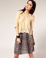 River Island Lace Insert Smock Top