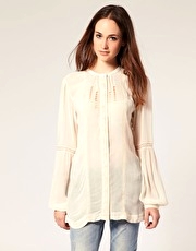 River Island Lace Trim Blouse