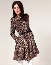 River Island Leopard Trench Coat