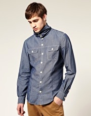 River Island Light Wash Denim Shirt