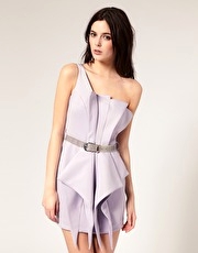 River Island One Shoulder Origami Dress