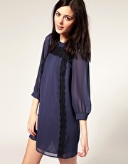 River Island Peter Pan Collar Smock Dress