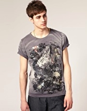 River Island Skull Print T-Shirt