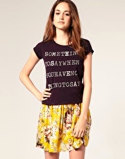 River Island Something To Say T-Shirt