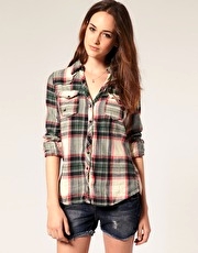 River Island Tartan Western Shirt