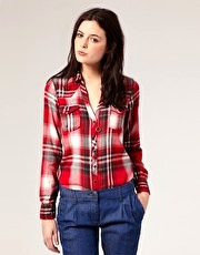 River Island Western Check Shirt