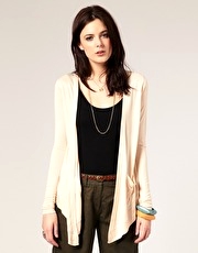 River Island Woven Back Waterfall Cardigan