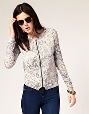 River Island Zippy Snakeskin Cardigan