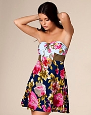 Rose Multi Print Dress