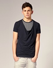 Rough Justice Double Layer Deep Scoop T Shirt