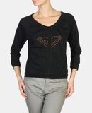 ROXY - Sweatshirt med dragkedja