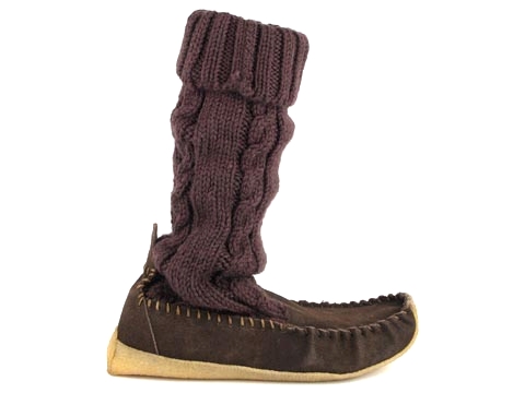 Ruby Brown: Hot Sock w/crepe sole