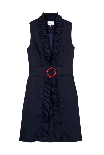 Ruffle Danielle Dress by Milly