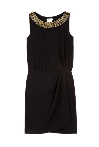 Safety Pin Embellished Neck Dress by Moschino Cheap & Chic