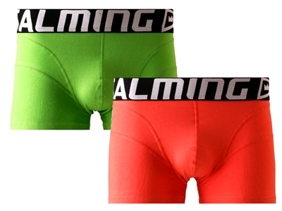 Salming - 2-pack Focused Short Boxer Orange/Green